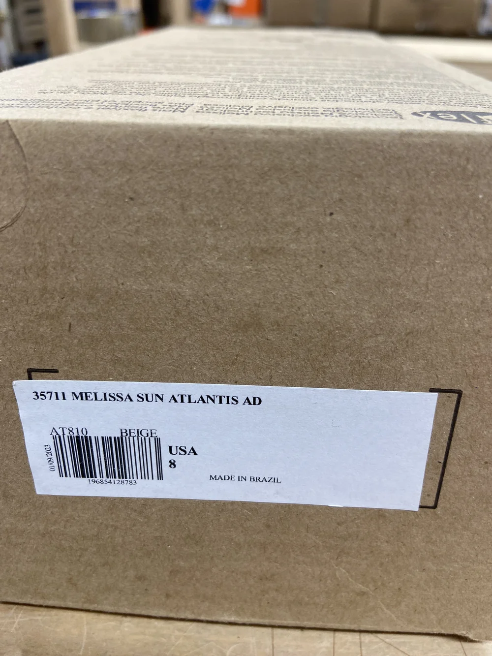 Melissa Sun Atlantis AD Sandal in Beige Size 8